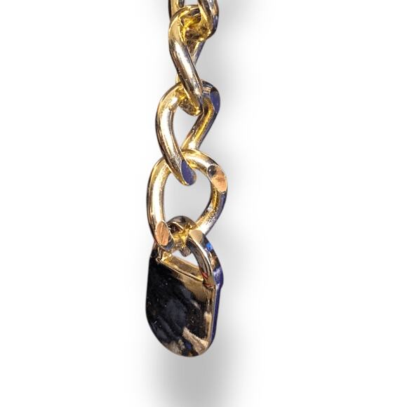 Deadstock Vintage Y2K Gold Tone Chunky Chain Belt Adjustable Statement Buckle main image 9